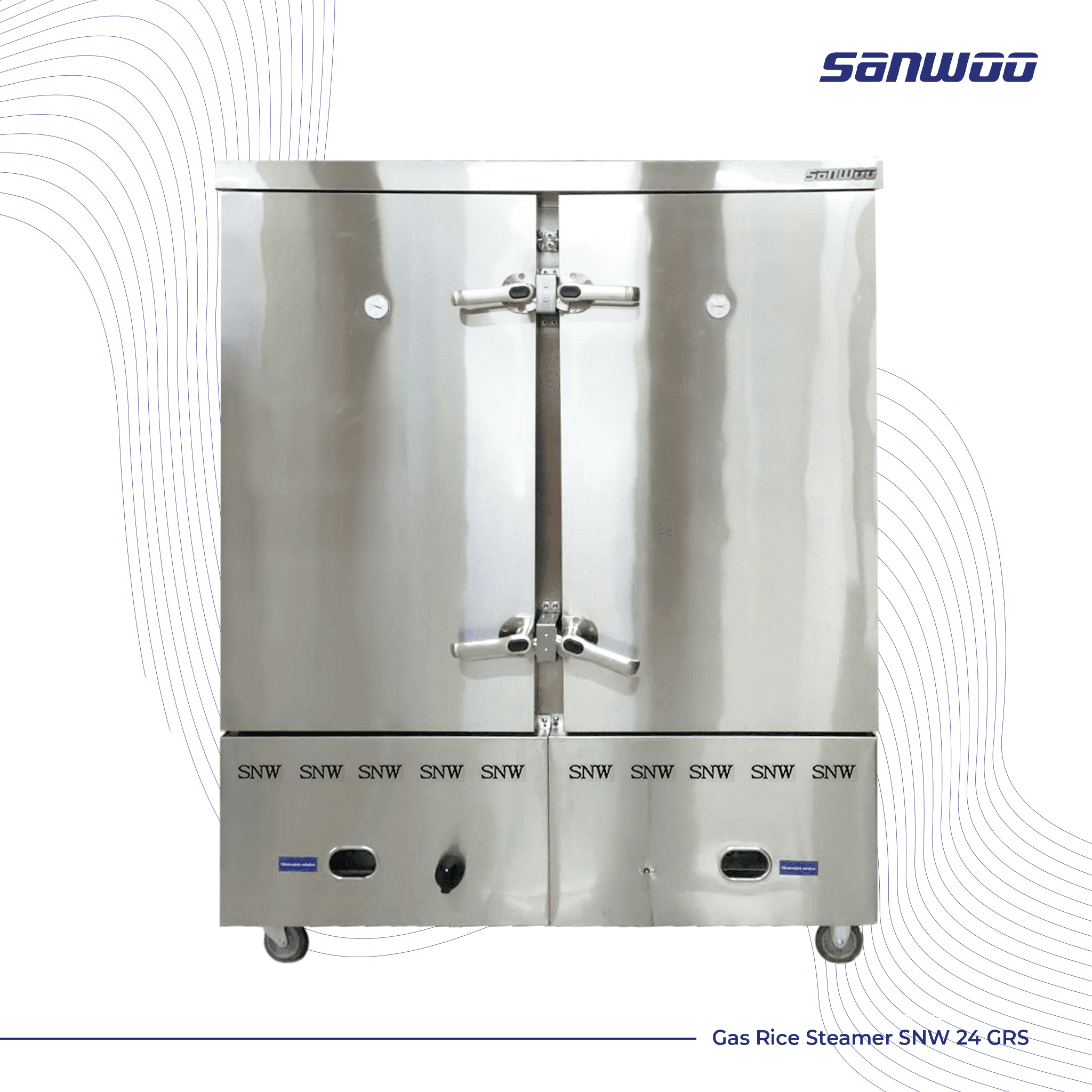 Gas Rice Steamer 24 Tray