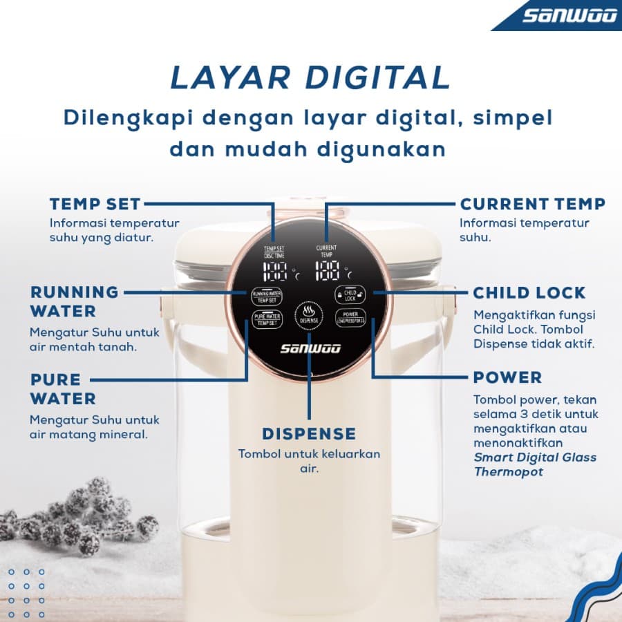 Smart Electric Glass Thermopot