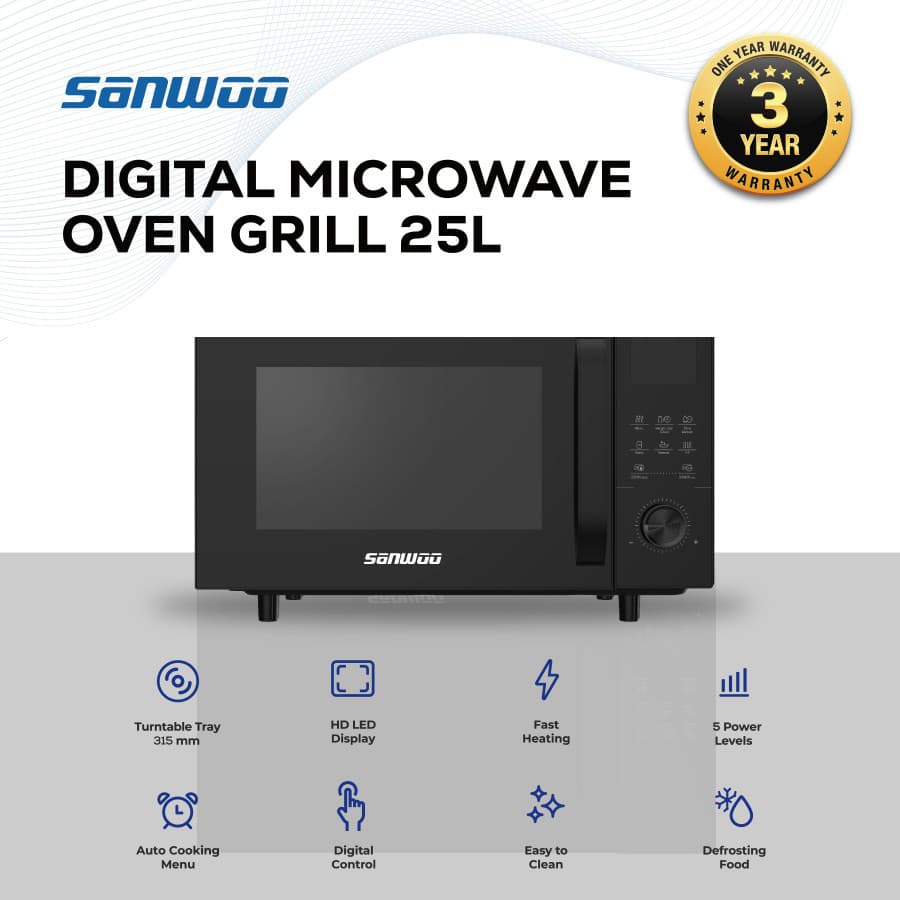 Digital Microwave Oven Grill 25L
