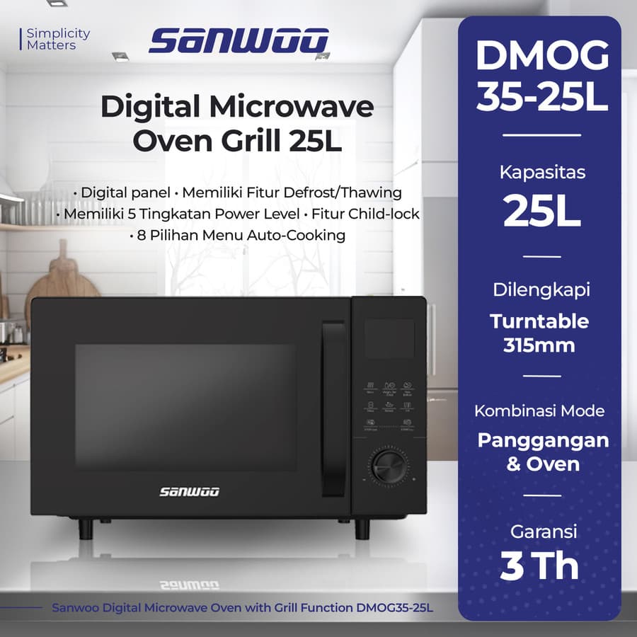 Digital Microwave Oven Grill 25L