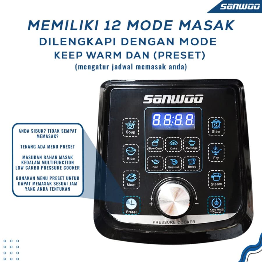 Multifunction Low Carbo Pressure Cooker
