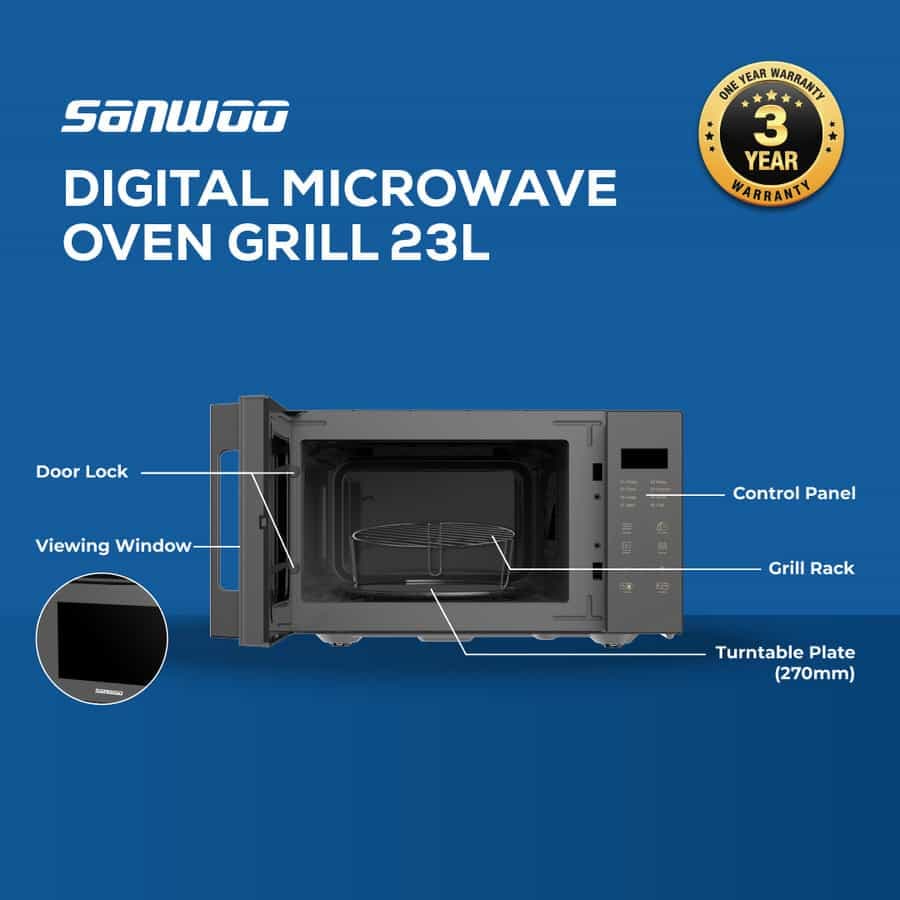Digital Microwave Oven Grill 23L