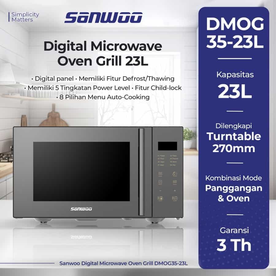 Digital Microwave Oven Grill 23L