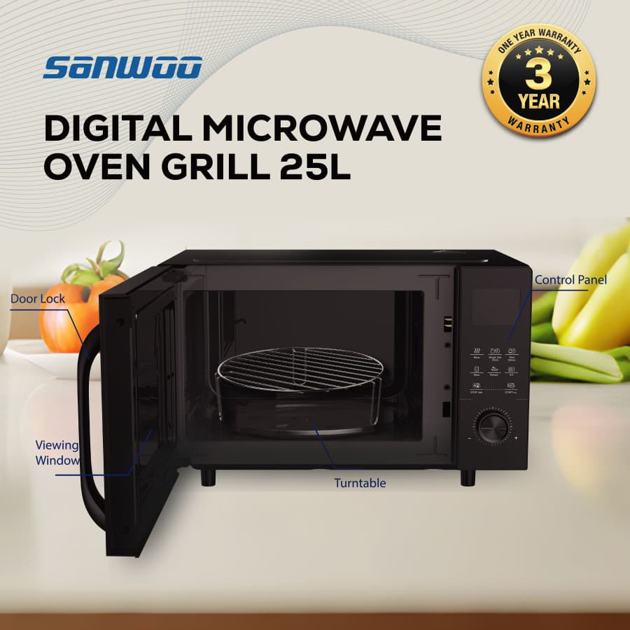 Digital Microwave Oven Grill 25L