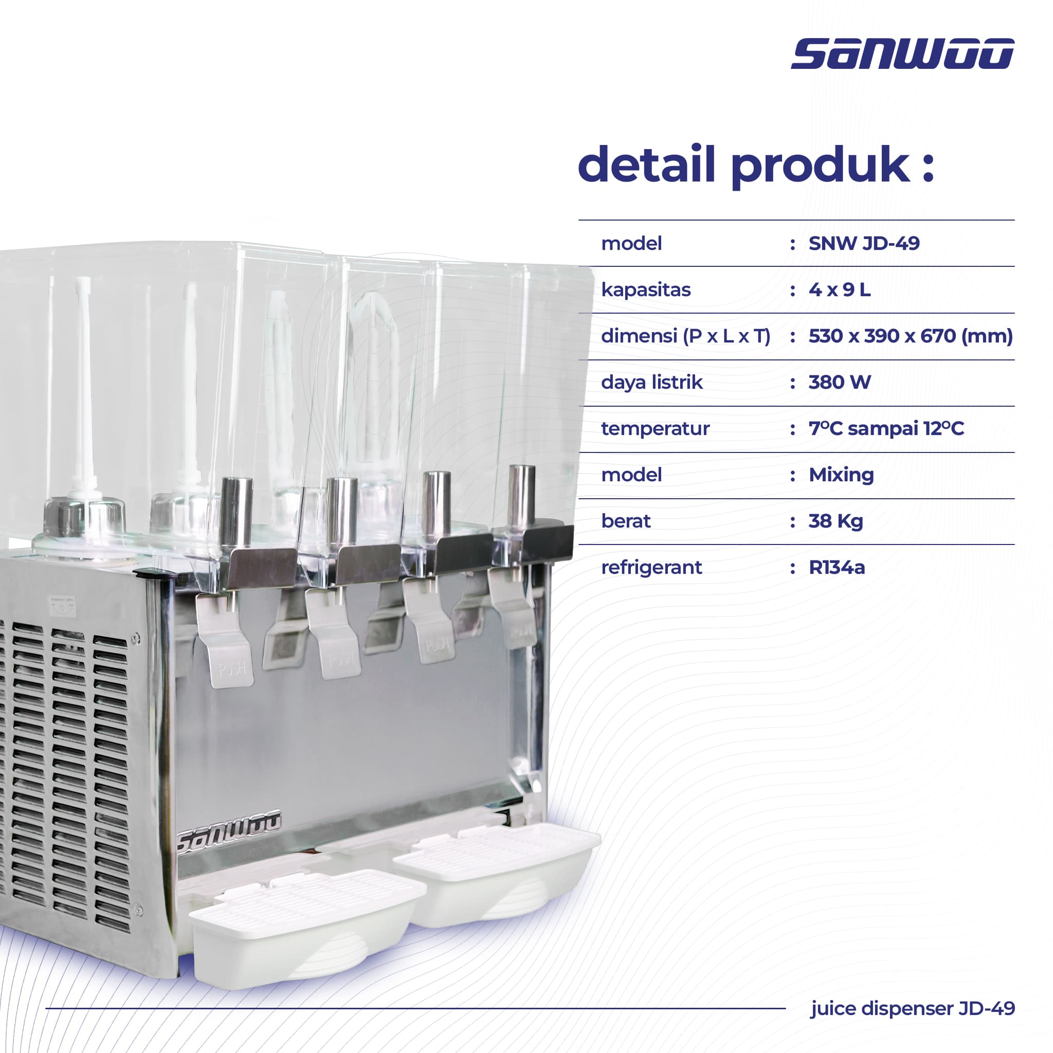 Sanwoo Juice Dispenser SNW JD-49